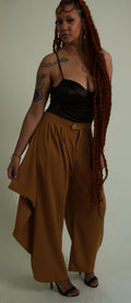 Pleated Baggy High Rise Long Harem Pants